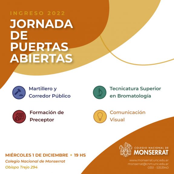 Flyer jornada puertas abiertas 2021